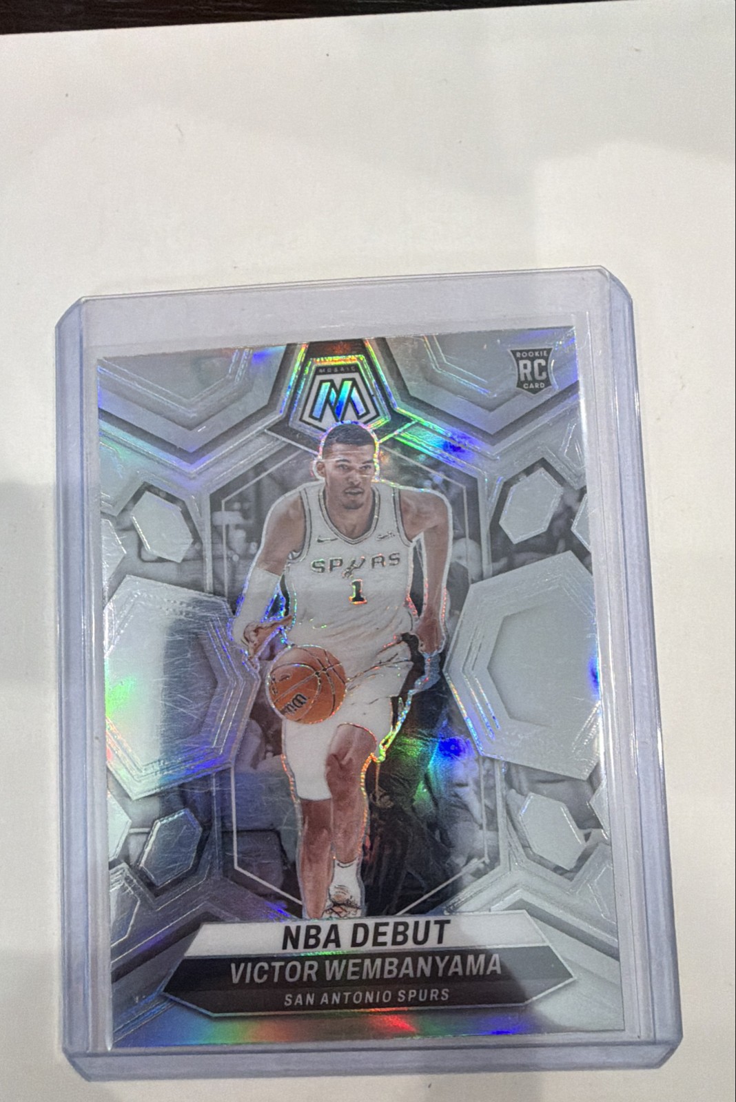 2023-24 Panini Mosaic - NBA Debut Victor Wembanyama #257 Silver Prizm (RC)