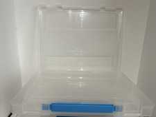 Logix Paper and Craft Storage Case With Handle 13.8"x10.6"x1.8  EUC