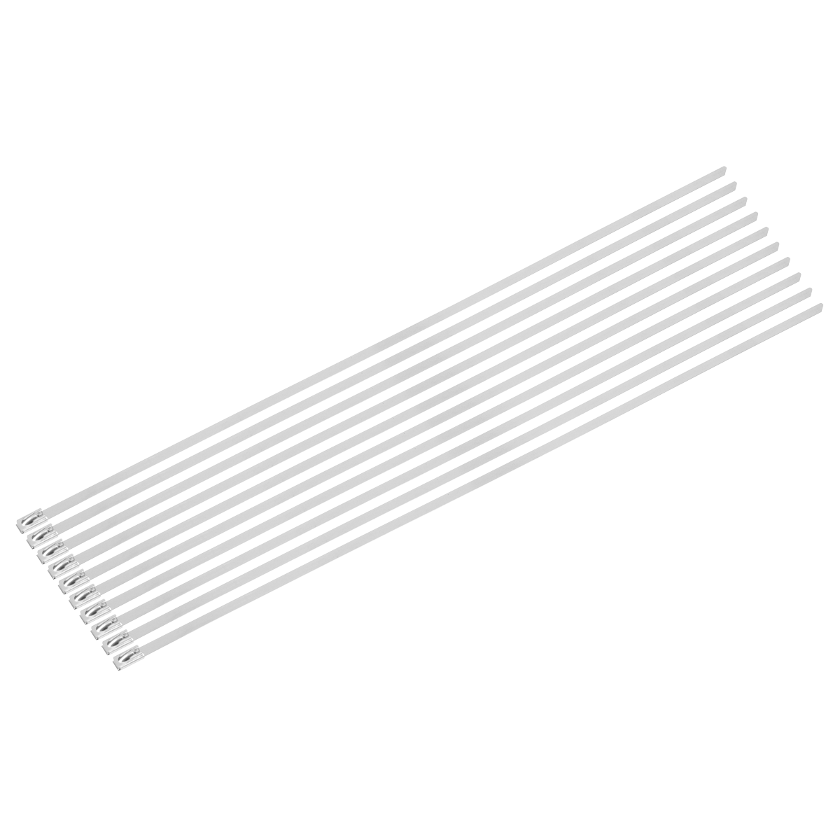 Sealey Stainless Steel Cable Ties 200mm x 4.6mm Pack of 100 Pieces CTSS200