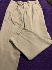 Chaps Ralph Lauren 38 x 32 Cuffed & Pleated Chino Khakis Pre-owned.