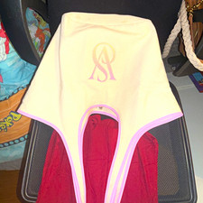Victoria's Secret Cream  Pink Logo Tote Lined Snap Closure Double Handles