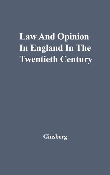Unknown | Law And Opinion In England In The Twentieth Century. | Buch | Englisch-image