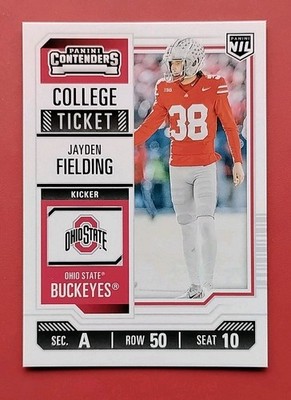 2025 Panini NIL Ohio State Jayden Fielding #11 RC - College Ticket