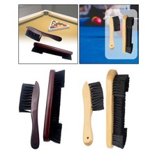 Wooden Billiard Pool Table Brush and Rail Brush Set Cleaning Premium Brush