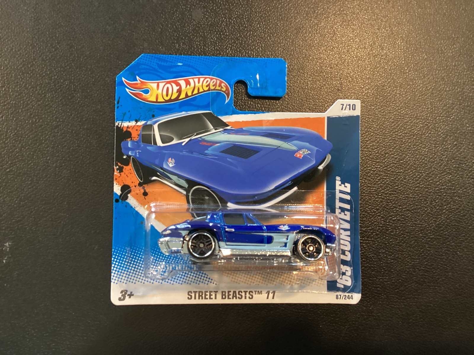 2011 Hot Wheels ‘63 Corvette Street Beast #87 Short Card
