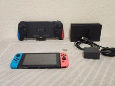 Nintendo Switch Console Bundle – Nm – Dock, Joy-Cons, Charger, HDMI + Grip