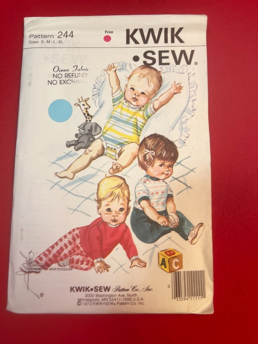 Kwik Sew 244, Size S-Xl, Baby Pants, Romper, T-Shirt, Uncut | eBay