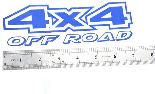 2Pcs 4x4 Off Road Truck Bed Door Fender Decals new sticker Blue - Picture 4 of 4