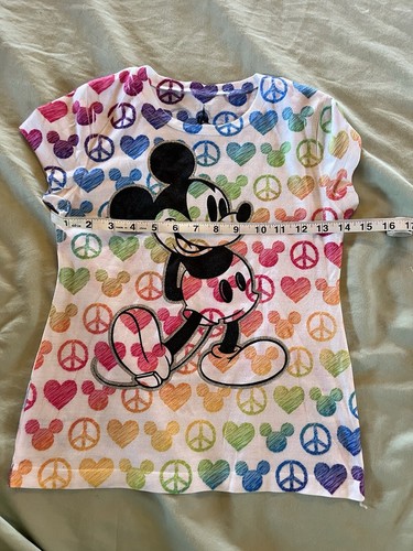 Disney Parks Girls Mickey Mouse Short Sleeve T-Shirt M Youth Multicolor Color - Picture 6 of 7