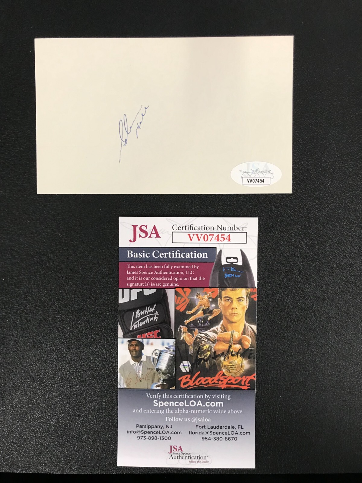 Glenn Hall SIGNED INDEX CARD Chicago Black Hawks HOF JSA Certified AUTO - Picture 6 of 11