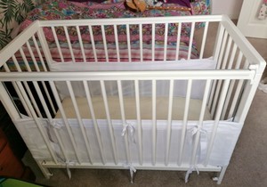 space saver cot drop side