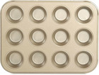 Muffin Pan Nonstick-Heavy Duty Metal Cupcake Tin with Small Baking, Mini 12-C.