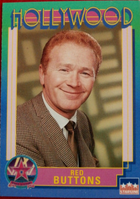 RED BUTTONS - 1991 Starline Hollywood Walk of Fame - Comedian / Actor Card #154