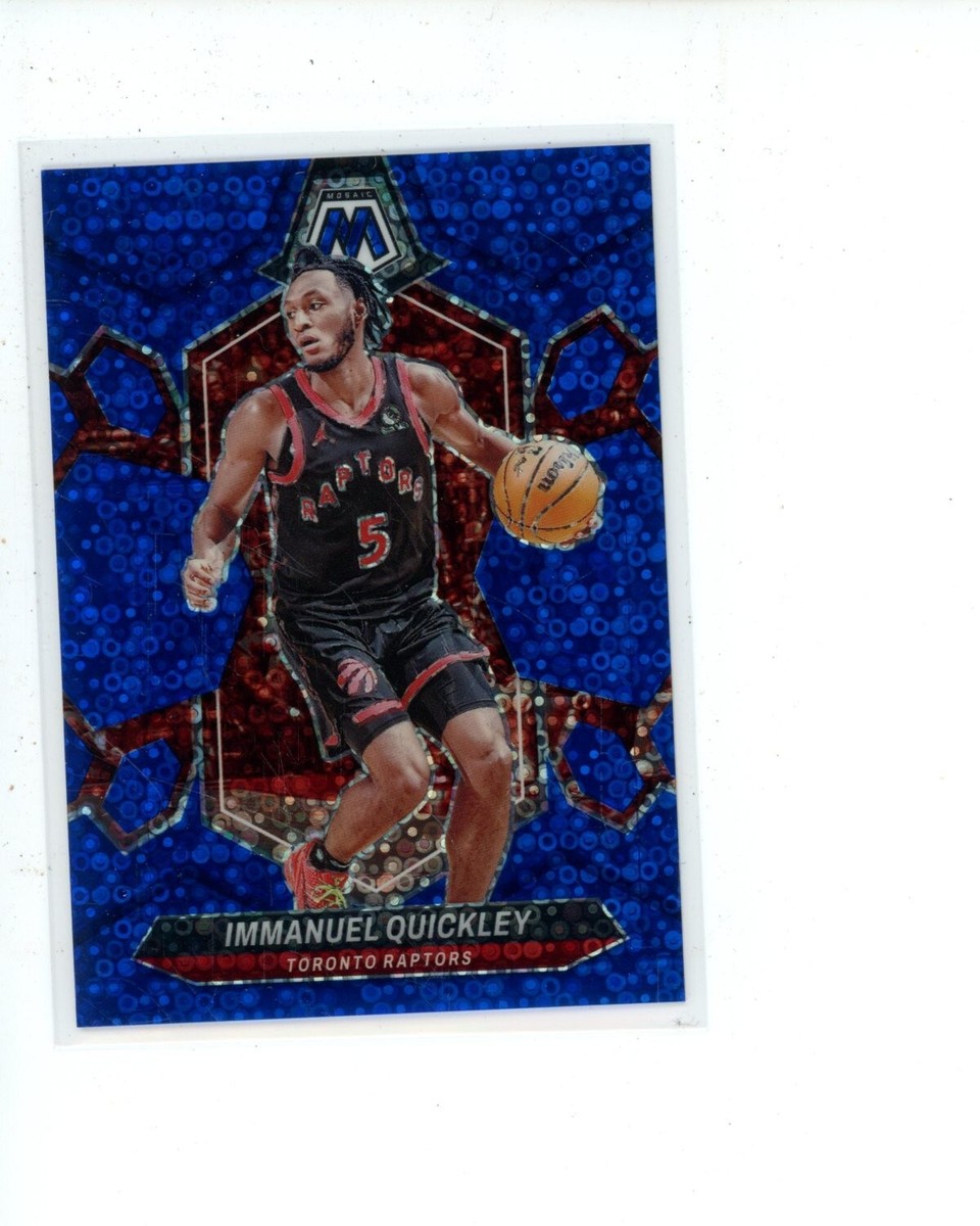 2023-24 Panini Mosaic Fast Break Blue Prizm #114 Immanuel
