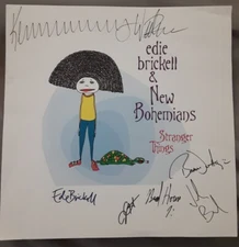EDIE BRICKELL AND THE NEW BOHEMIANS BAND SIGNED "STRANGER THINGS" PROMO FLAT!!!