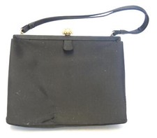 Black Satin Evening Purse by Coblentz