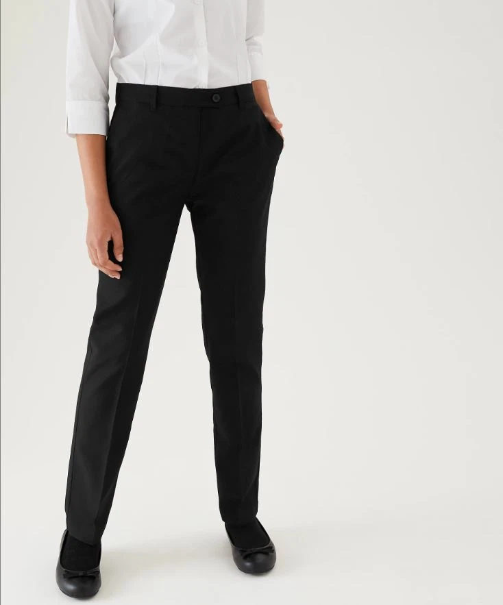 John Lewis Boys' Regular Length Skinny School Trousers, Black at John Lewis  & Partners