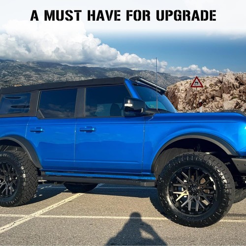 350lbs Running Board Fit for Ford Bronco 4Door 2021-2024 Side Step Bars Aluminum - Picture 6 of 21