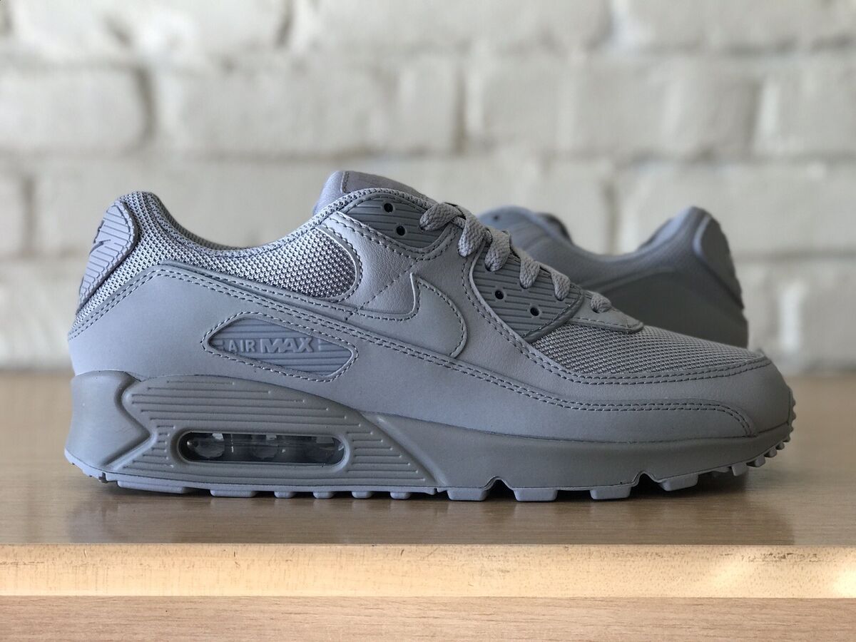 Nike Air Max 90 Triple Grey Sneakers Shoes Sportswear CN8490-001 Men Size 8/9.5W