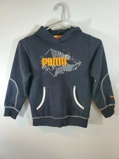 Puma Size 5 Boys Hoodie Sweatshirt Athletic Logo Pullover