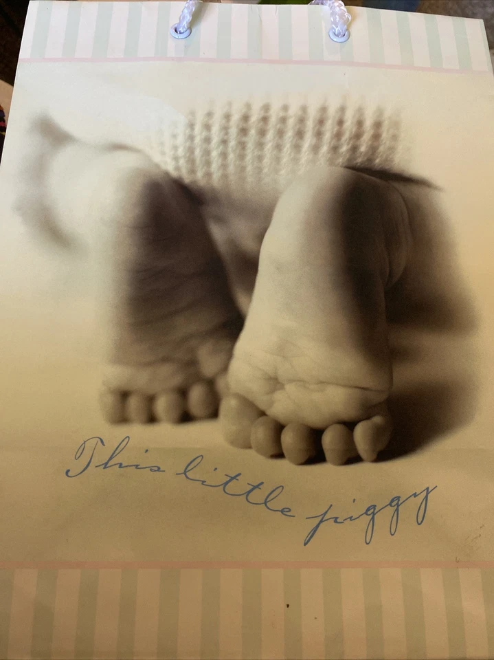 Jeanmarie Baby Feet Baby Shower Gift Bag 10 L X 8 W - Image 3 of 3