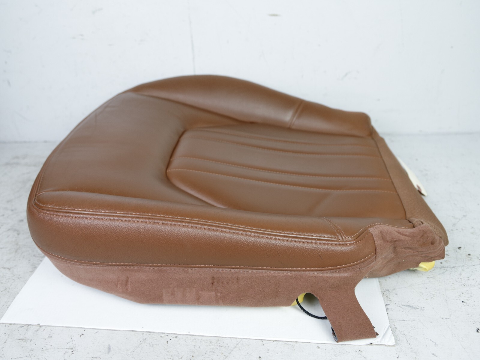 14-17 MASERATI GHIBLI FRONT LEFT SEAT BOTTOM LEATHER CUSHION WIRING CUOIO 52K