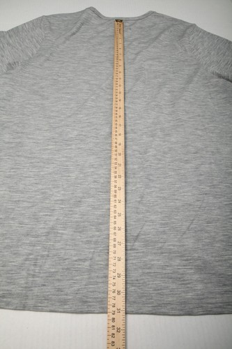 WoolX Shirt Womens 3X Gray Heather Crew Neck Short Sleeves Merino Wool - Picture 7 of 9