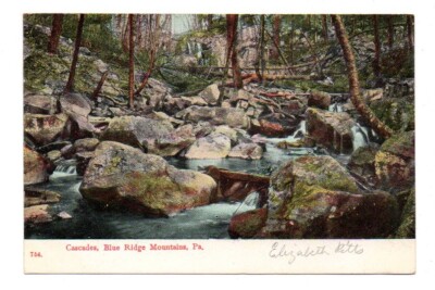 DB Postcard, Cascades, Blue Ridge Mountains, Pa., Pennsylvania