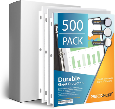 Buy Samsill Sheet Protectors For 3 Ring Binder 8.5 X 11 Inch Page - View #3