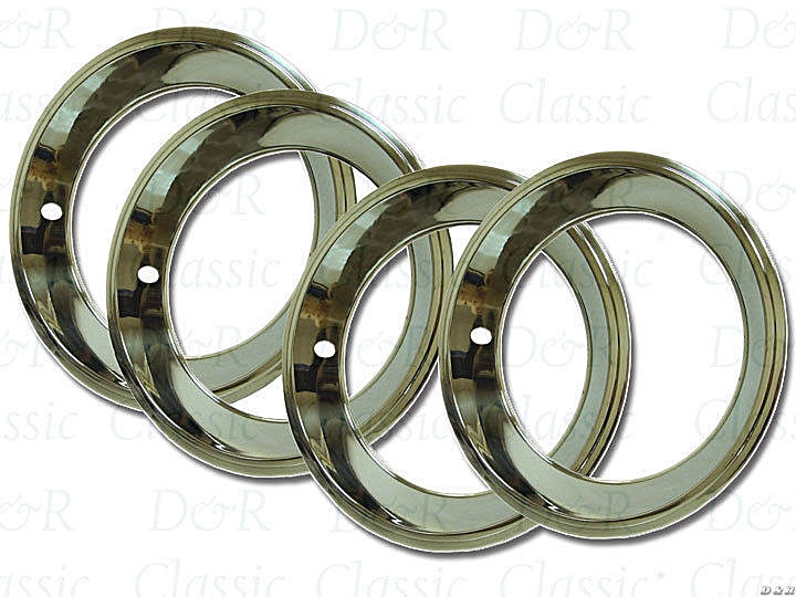 Rally Wheel Beauty Trim Rings 4pc Set 15x7 Camaro Chevelle Nova