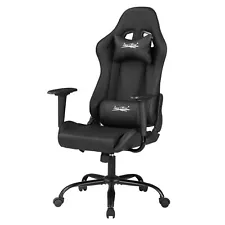 Gaming Chair Ergonomic Office Chair w/ Lumbar Support Headrest Armrests Rolling