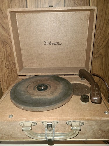 Silvertone Turntable No. 2244A Portable Suitcase Record Player