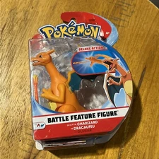 Pokemon CHARIZARD 4.5” Battle Feature Figure Deluxe 2021 Jazwares NEW SEALED