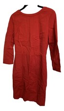 MANGO red shift work or going out dress 3/4 sleeves low cut back. Size S