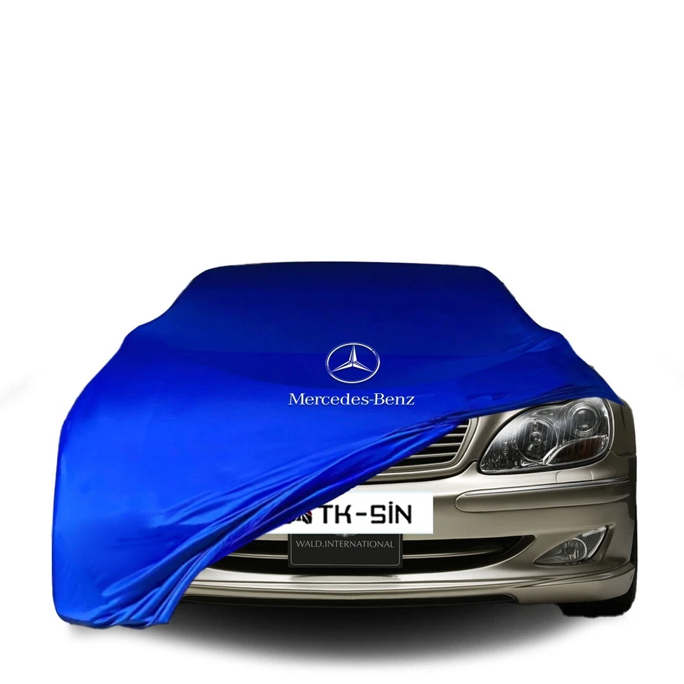 MERCEDES BENZ S W220 Custom Fit İndoor Car Cover W/logo Red Black Gray Blue Foto 3 de 4