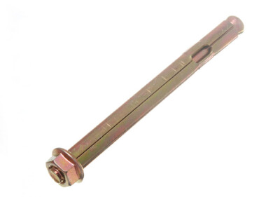 SKIR'CO (10 pz) Ancore a caduta in ottone M10 x 32 mm, manicotto per bulloni, tasselli a espansione, ancoraggio per muratura in calcestruzzo