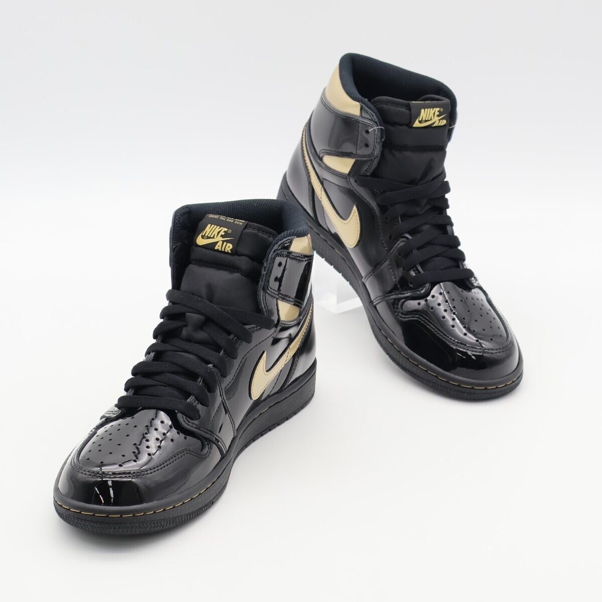 Nike Air Jordan 1 ブラック 8.5 Nike Air Jordan 1 Retro High Black Cyber Blue Sapphire Size