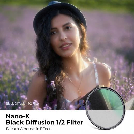K&F Concept Black-Mist Soft Diffusion Filter 1/8 1/4 1/2 1 Slim 72/77mm Nano K/X - Image 4 of 4