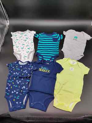 Simple Joys by Carter's Baby Jungen Kurzärmeliger Body, 6er-Pack. 3-6 Monate.