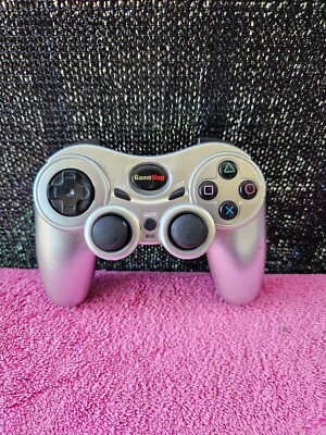Playstation 2 GameStop BB-178 Wireless PS2 Silver Controller NO DONGLE ...