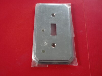 Omnia Traditional single toggle switchplate polished chrome 8014/S.26