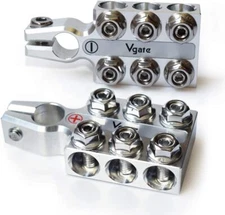 Lead Acid Battery Terminal Clamps 8AWG up to 4/0(XL) AWG Gauge A12 SAE/DIN/EN