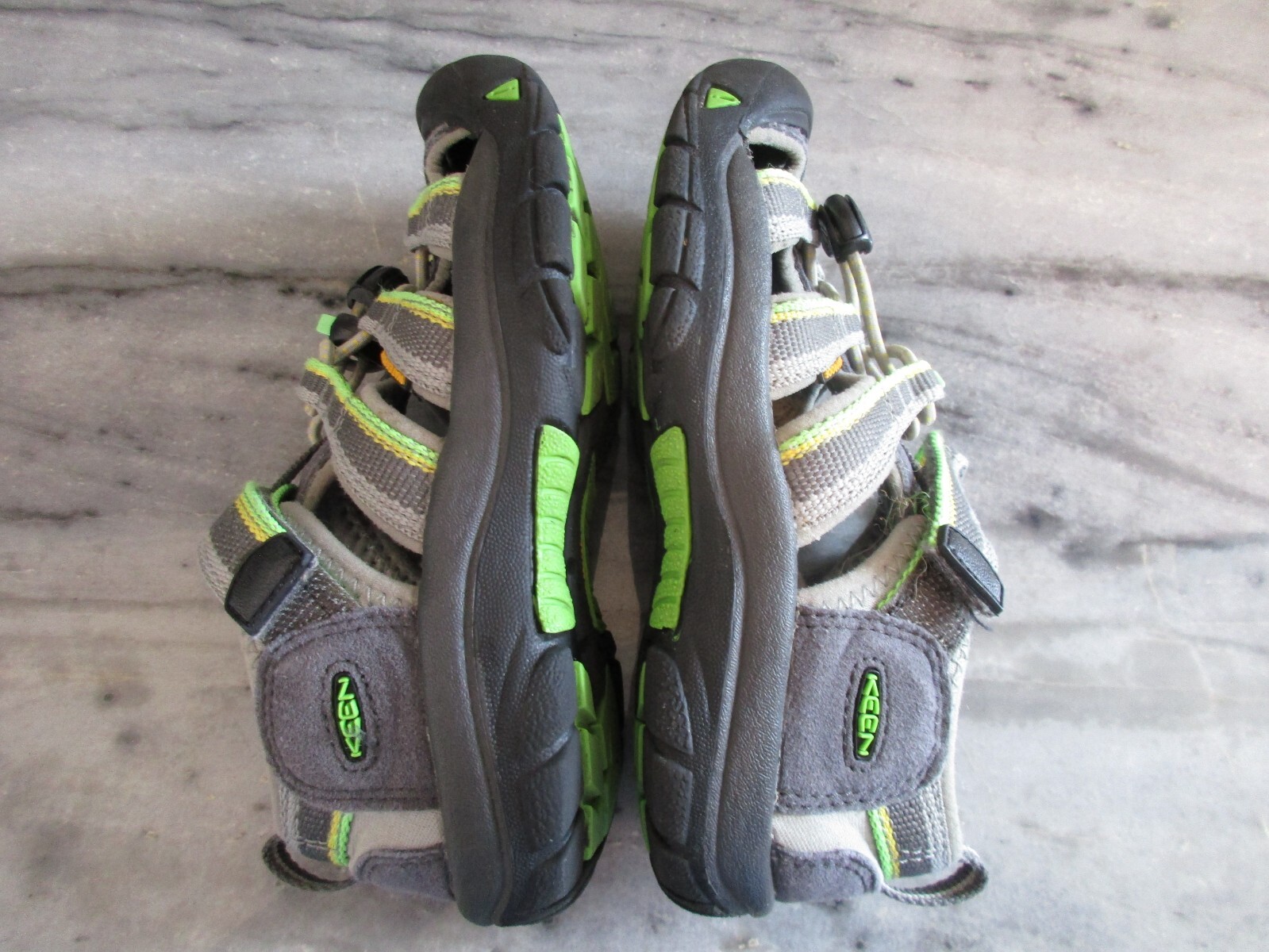 Sandali Keen bambino taglia 12 Newport H2 escursionismo sport acquatici racer grigio limone lime