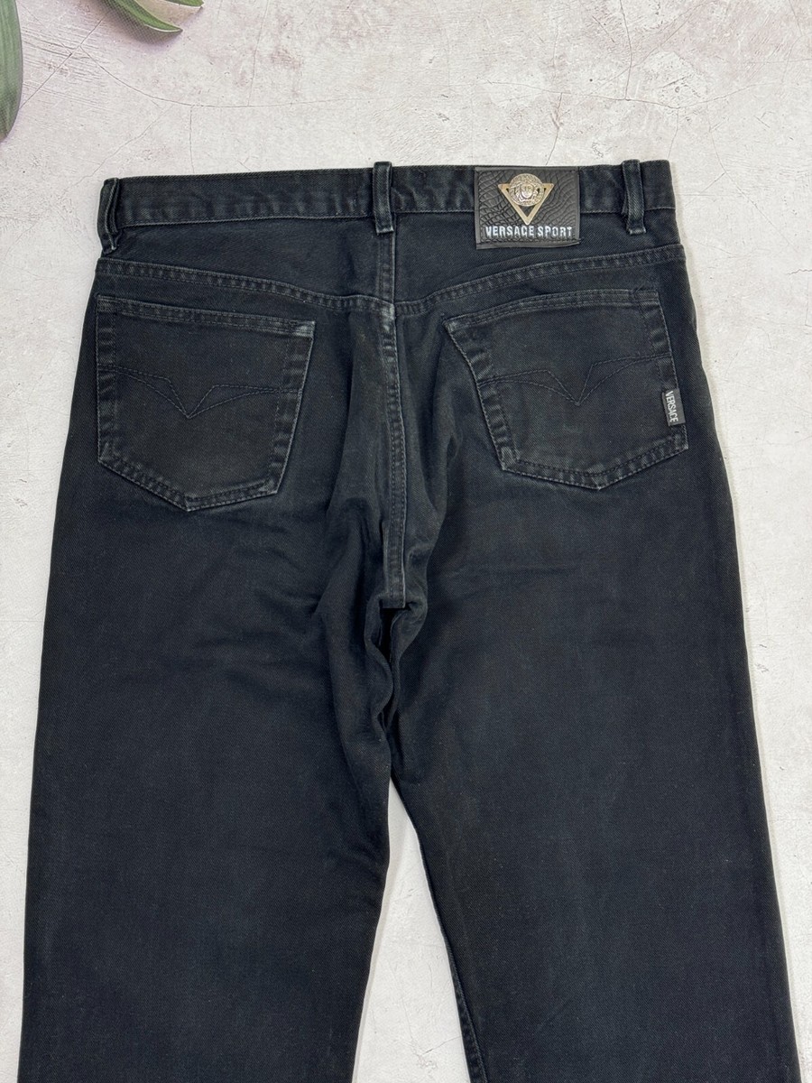 パンツ Versace archive jeanse Vintage Versace Jeans Couture Denim Pants Jeans Faded Black