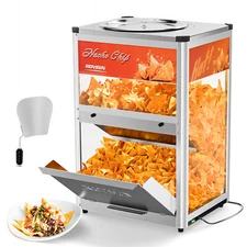 Nacho Chip Warmer Countertop Nacho Machine w/ Warming Light Removable Deflection