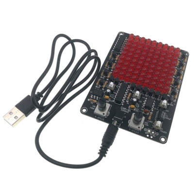 DIY LED Chasing Lights Electronic Kit DC5-9V LED Tracking Light Game Kit USB