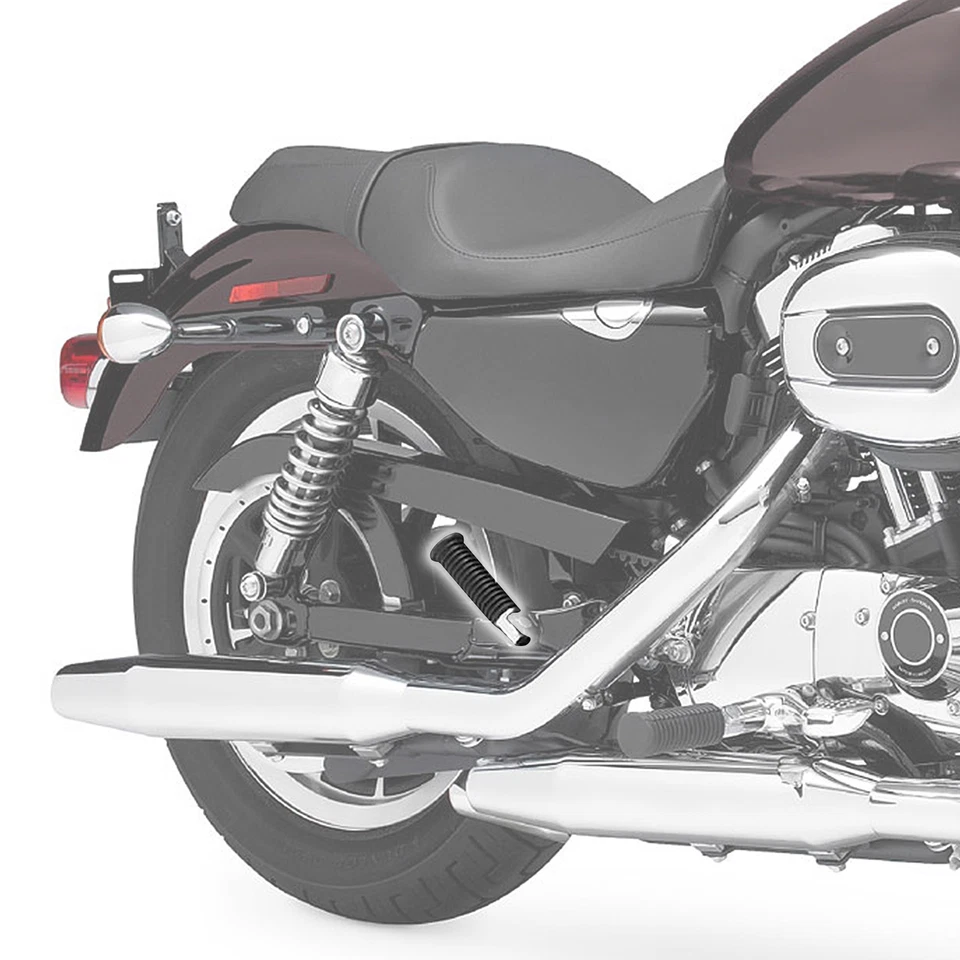 Reposapiés trasero pasajero apto para Harley Sportster Iron XL1200 883 09-13 Foto 4 de 4