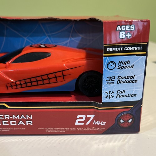 Marvel Spider-Man RC Racecar 27MHz High Speed Full Function Remote Control NEW - Picture 5 of 18