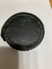Vintage Kenko Black Leather Lens Case , 2-3/4  Diameter