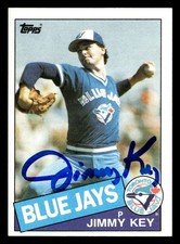 1985 Topps Jimmy Key #193 Rookie Signed Auto Autograph UZ2533